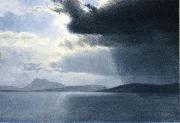 Albert Bierstadt, Approaching Thunderstorm on the Hudson River